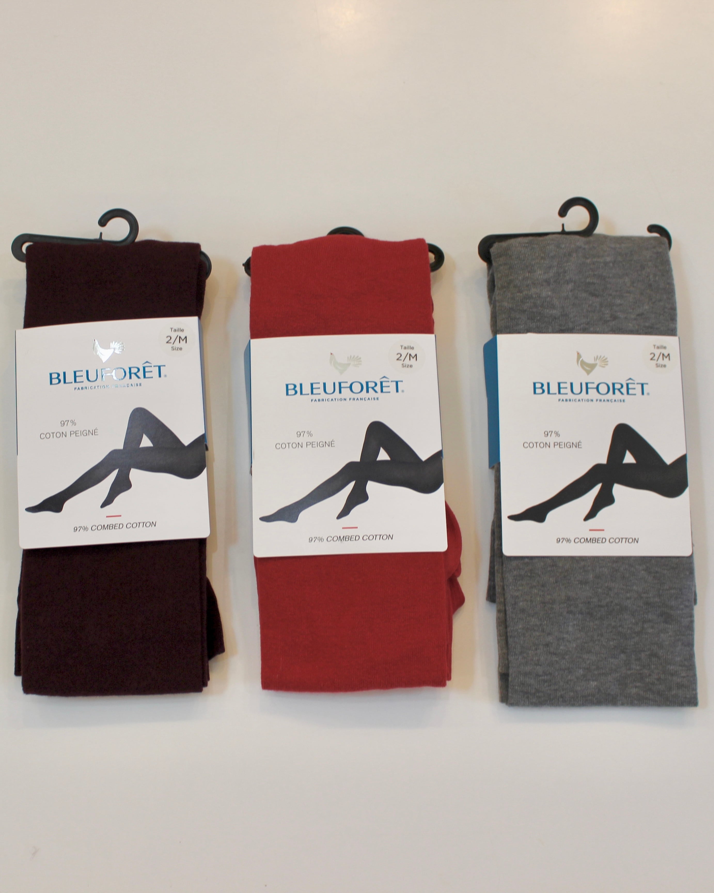 BLEU FORET/cotton tights