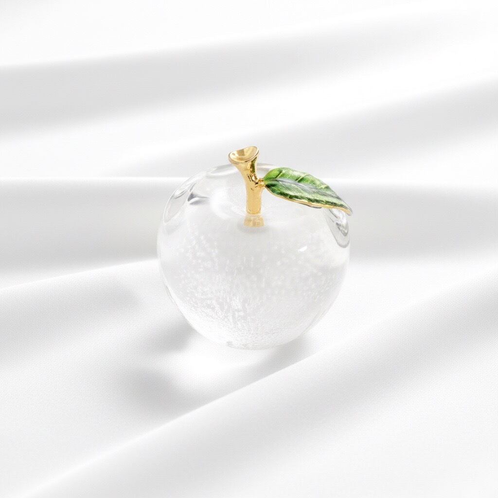 りんごのガラスオブジェ【efo2-1】 | ATELIER ECUDES