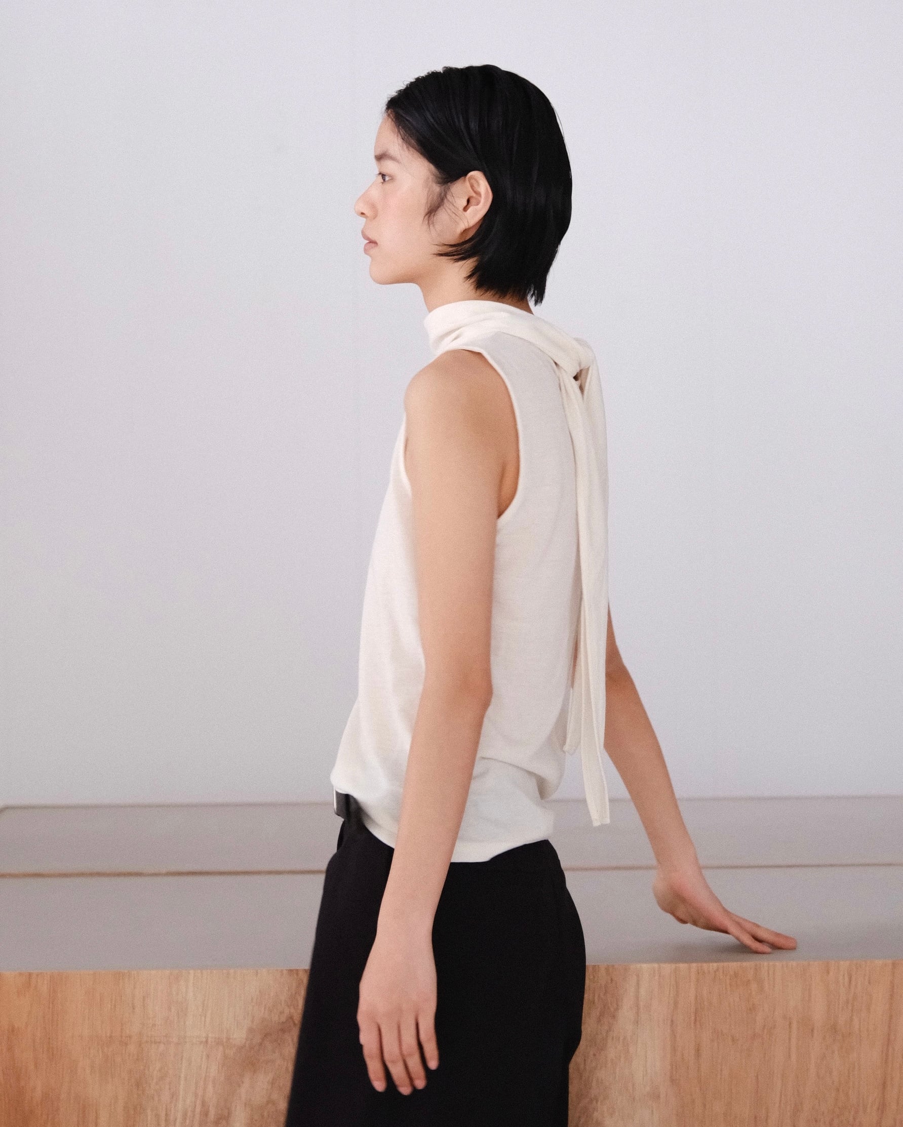 sheer chambray half coat - made in Japan - | aéré