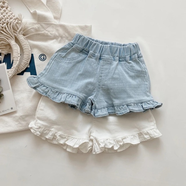frill short pants ｜ショートパンツ ボトムス フリル サマー シンプル 女の子