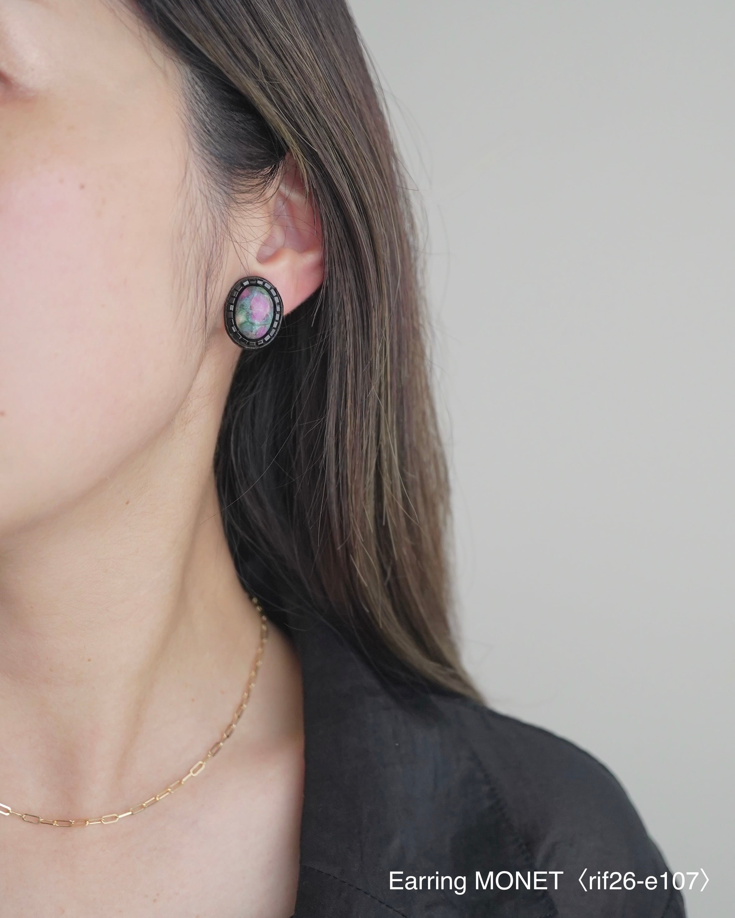 Earring MONET〈rif26-e107〉 | RISA BLANCA ｜ accessory