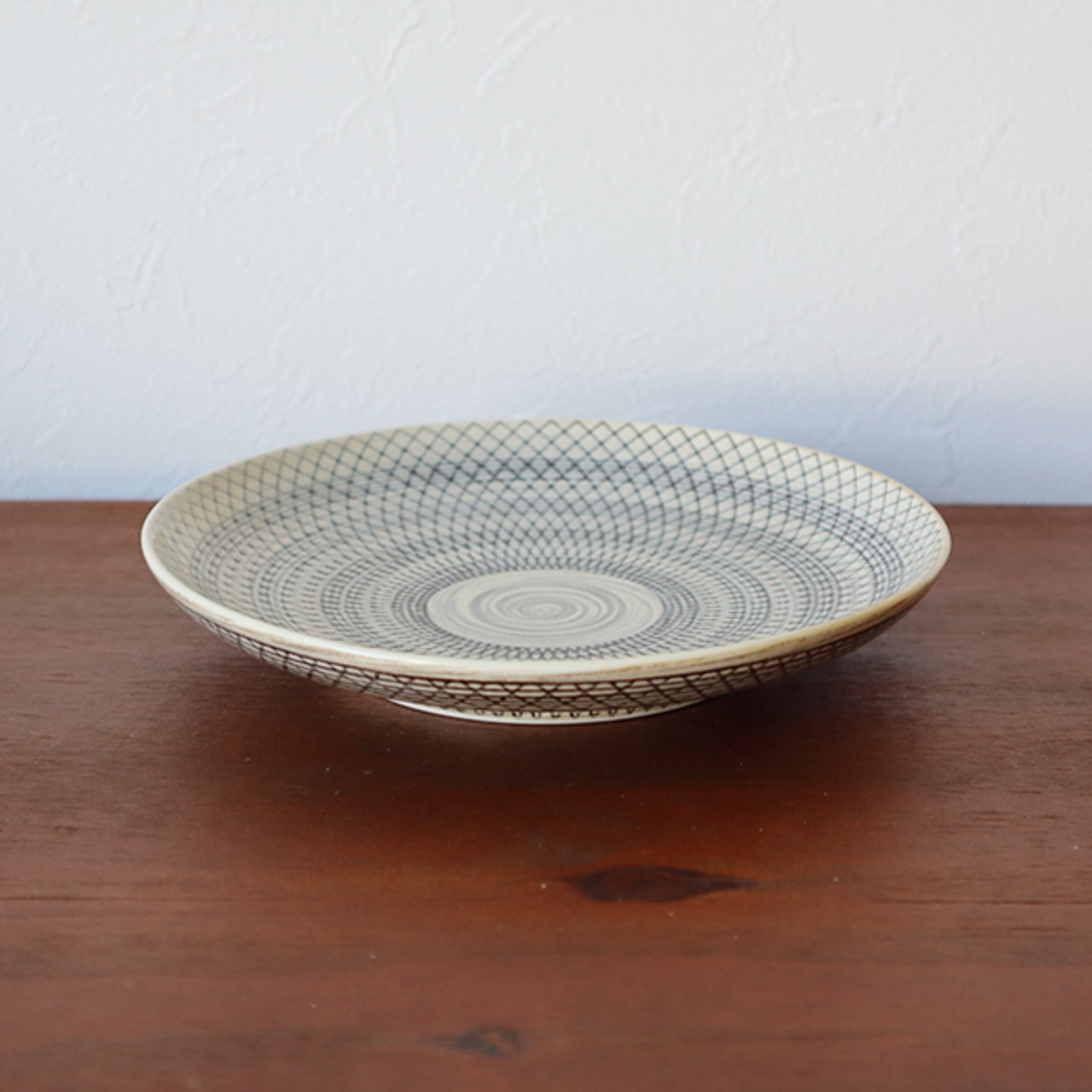 波佐見焼　５寸皿　KIRIKOあみ　21-107
