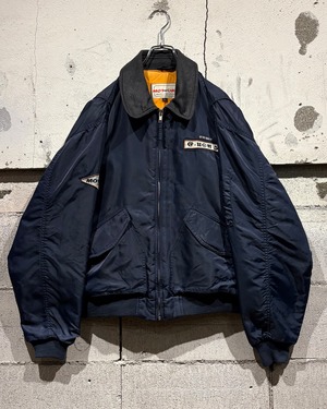 【Caka otto】  Flight Type Vintage Loose Bomber Jacket