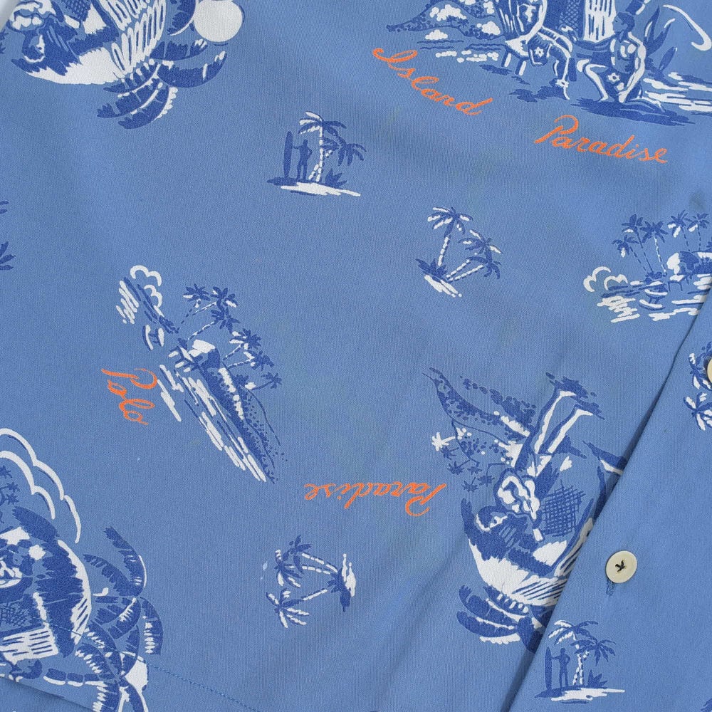 90s～ POLO SPORT ポロスポ ラルフローレン レーヨン アロハシャツ