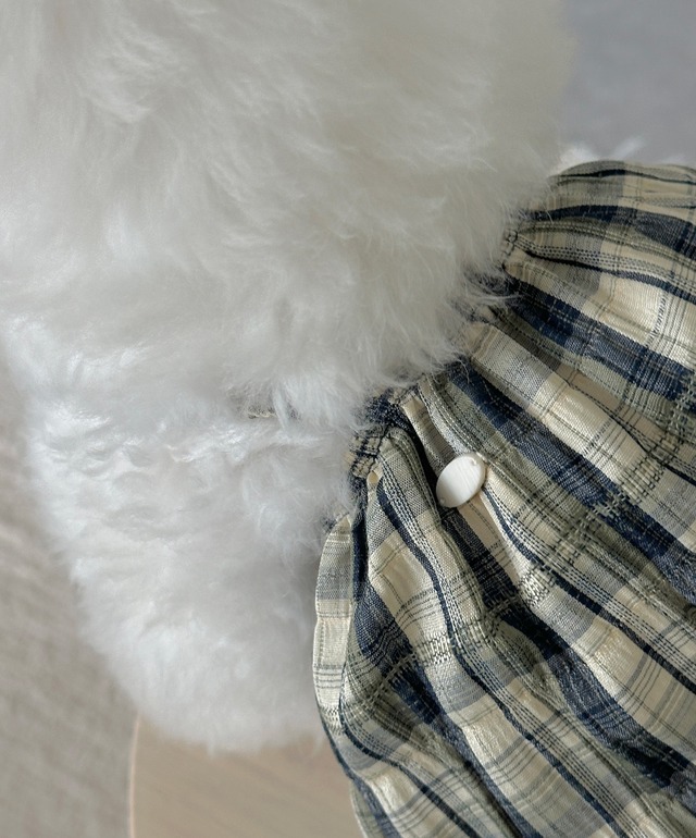 〈予約アイテム〉EYOU / ウディチェックバルーンワンピース