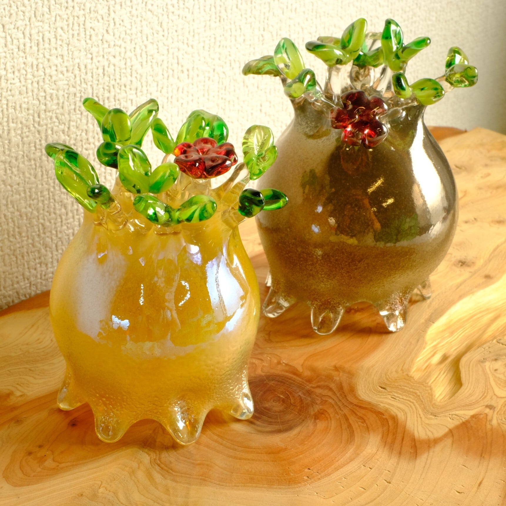 岩国錦帯工房　花瓶 ガラス工房マル glassmaru