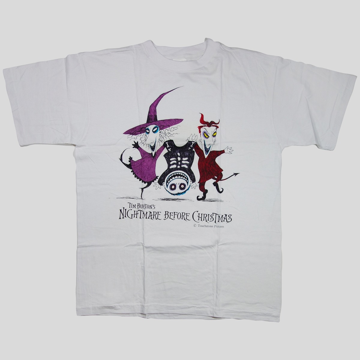 90s ナイトメアビフォアクリスマス 映画 Tシャツ ロック ショック 