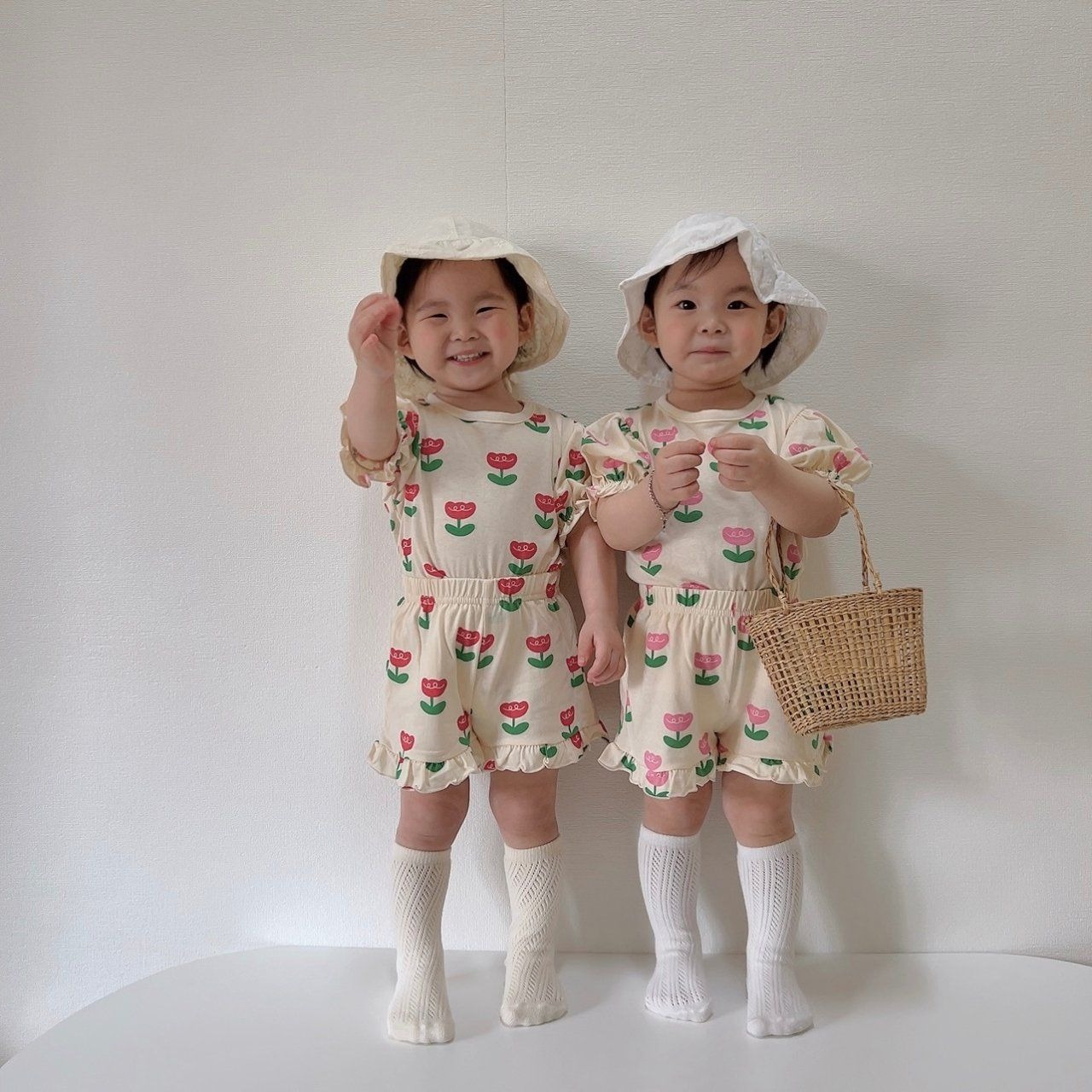 [Moran bebe] Tulip Frill Set / [모란] 튤립프릴상하