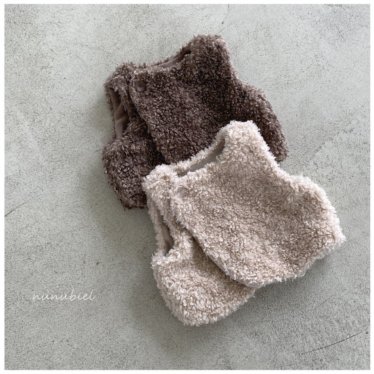 last1即納/nunubiel/bebe Teddy vest