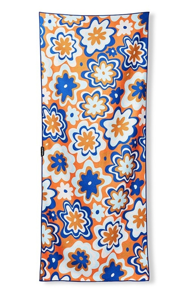 THE NOMADIX(ノマディックス) GROOVY FLOWERS BLUE ORANGE TOWEL