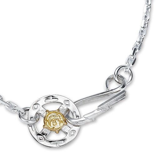 【鷲見太郎　Necklace　ネックレス】サンダーフック&メディシンホイール/チェーンK w/K18アラベスクイーグルメタル【送料無料】