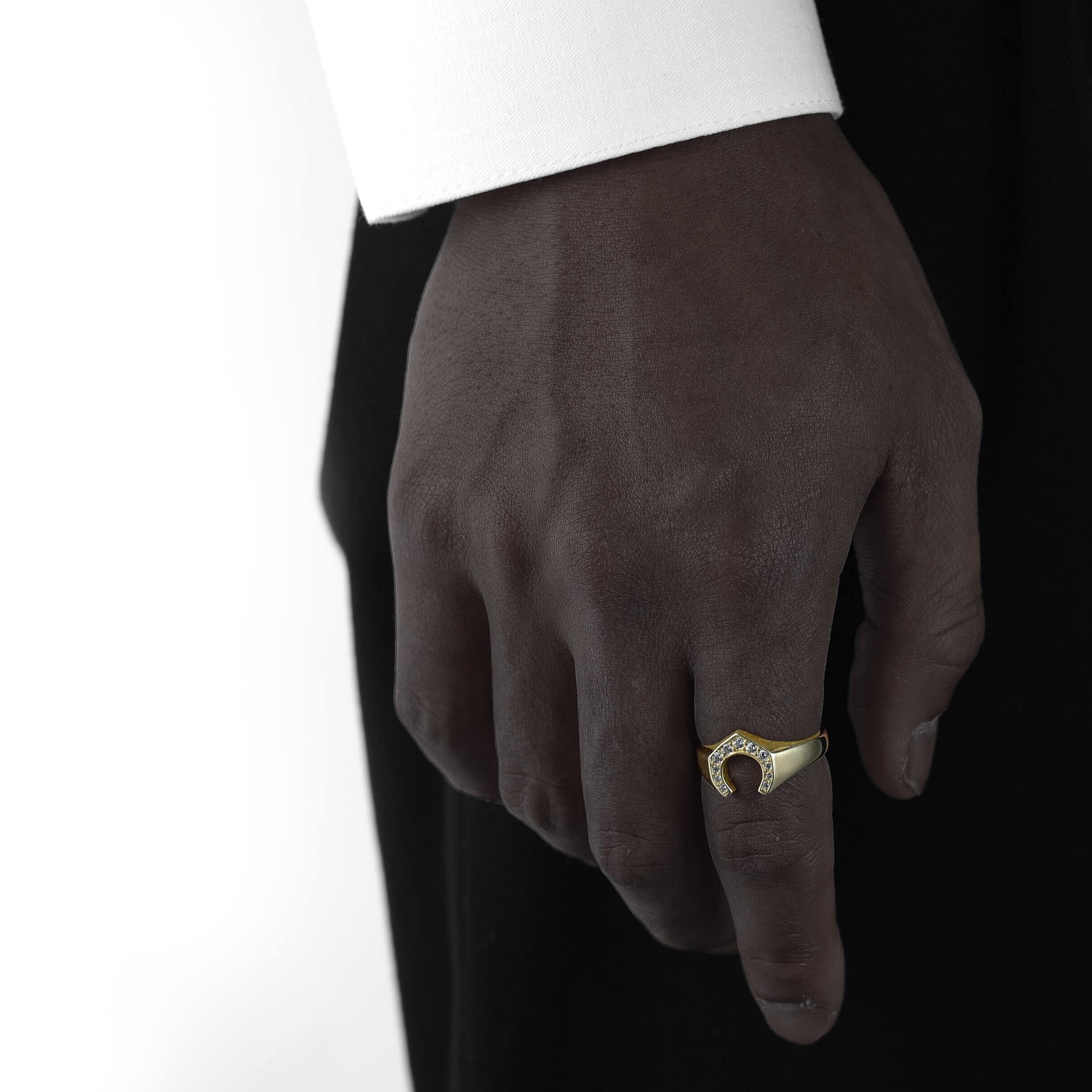 伊*藤様 TOM WOOD MIned Ring Large Diamond Mined Ring Large Black Diamond - Tom Wood Project Official Online