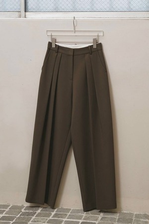 TODAYFUL  Bonding Wide Trousers  ボンディングワイドトラウザーズ　Moss Green