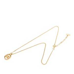 ディオール CDロゴ ネックレス ゴールド メッキ レディース Dior 【中古】