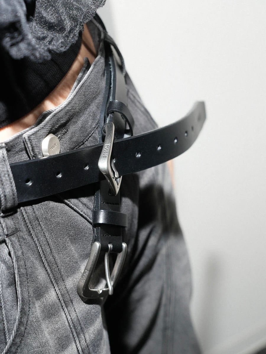 再入荷】POOLDE プールデ / レザーベルト / Double Take Belt Narrow