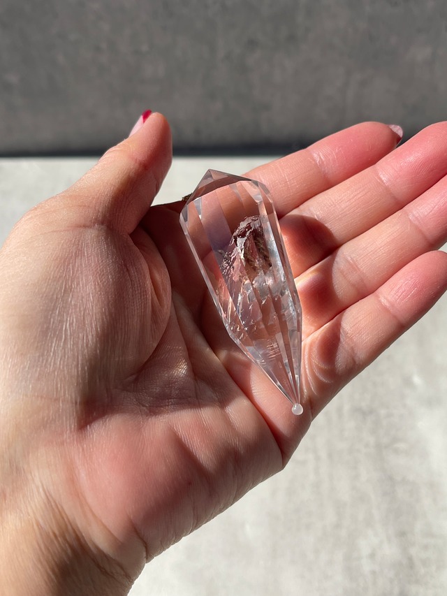 高透明 ブラジル・セラ・デ・カブラル産 レムリアン ヴォーゲルワンド｜一点物