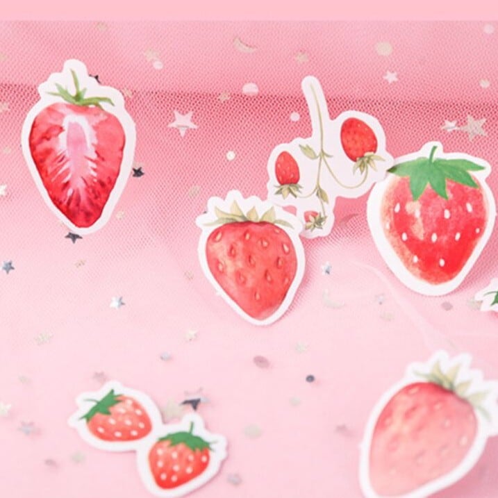 いちごスイーツ♡確認用440円♡手描き フレークシール いちごスイーツ♡手描き フレークシール - mine | minne byGMO
