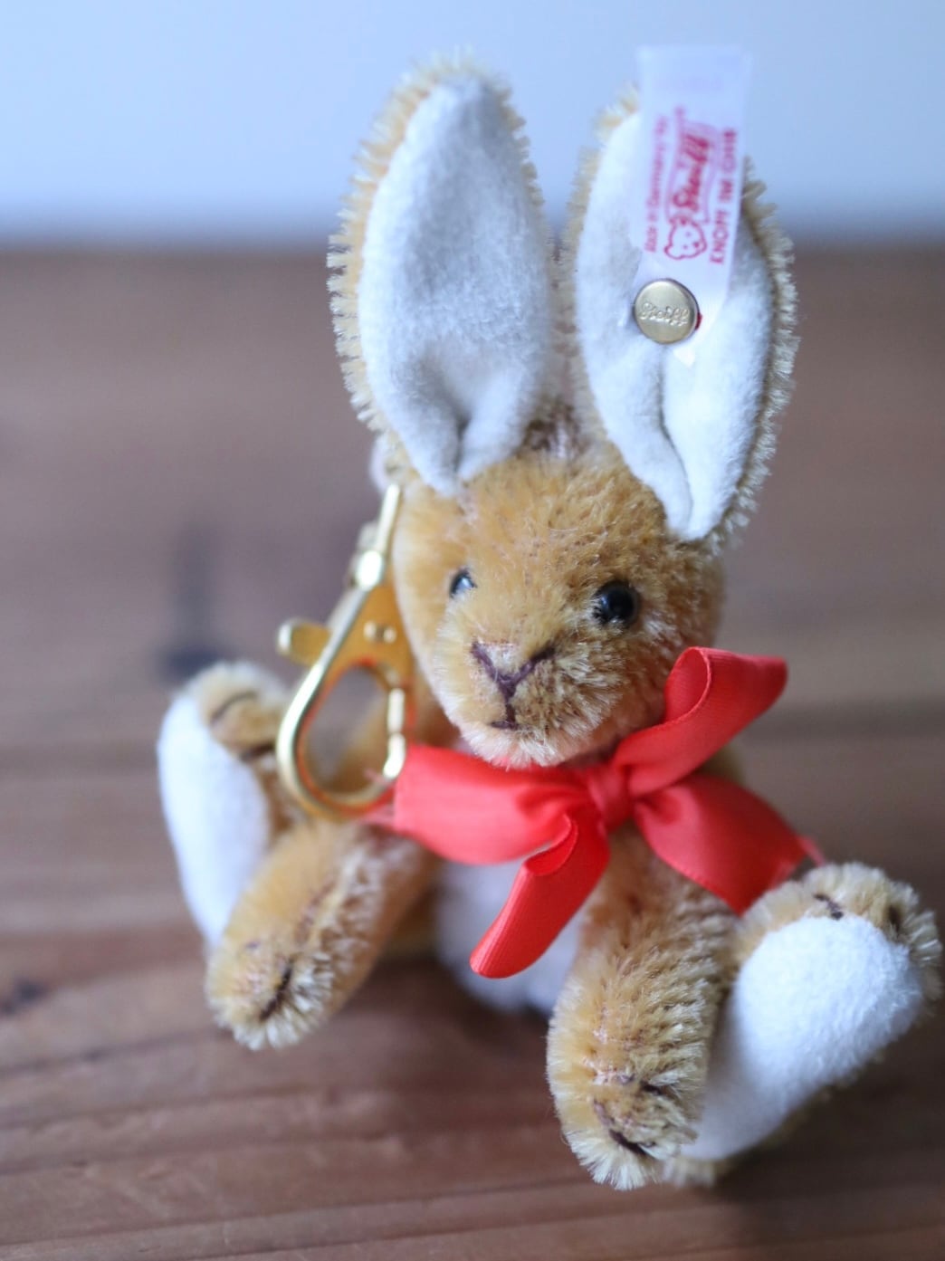 ヴィンテージ シュタイフうさぎ キーリング Steiff Easter Rabbit