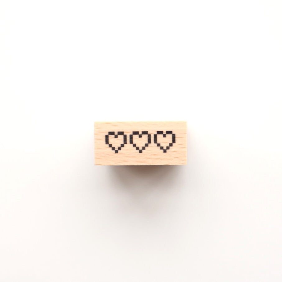 forme. スタンプ pixel heart | てんくーどう