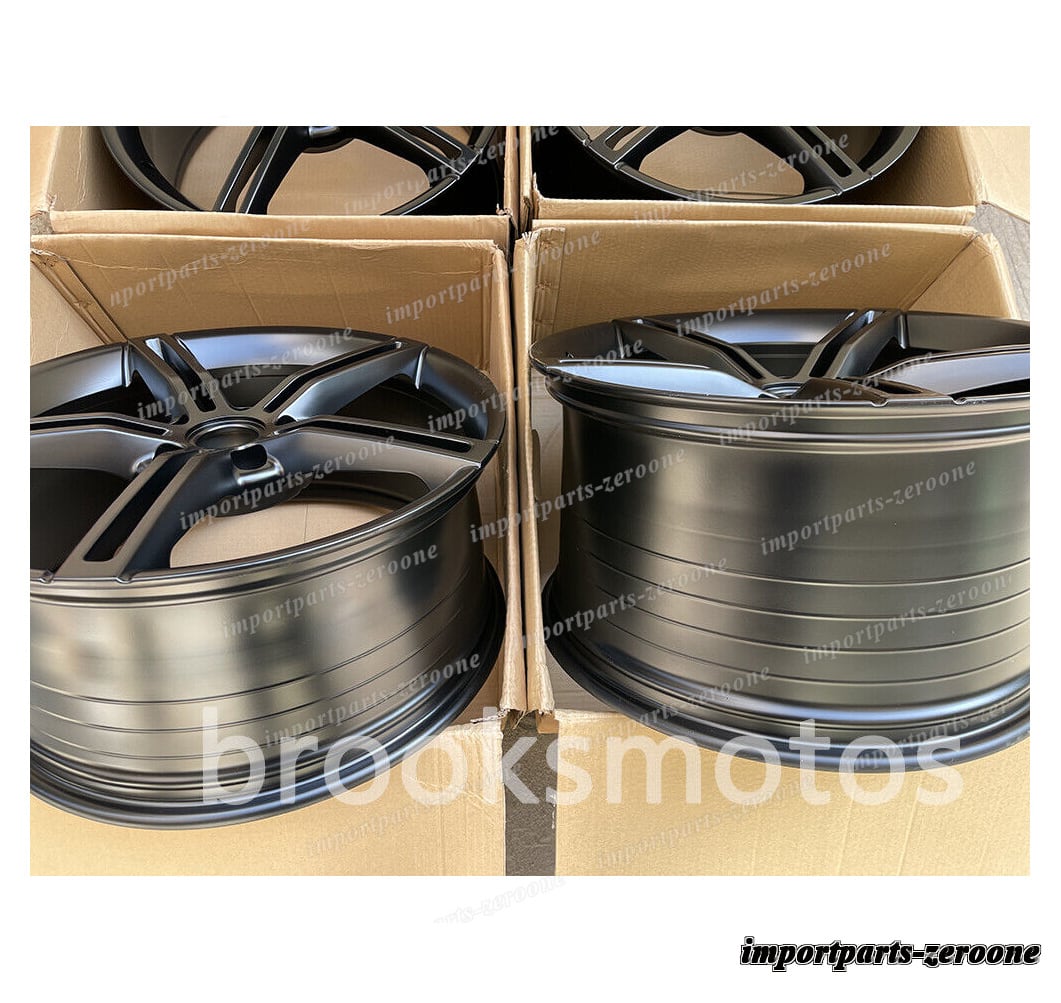 2020+ ポルシェ タイカン 21インチツイン 5 スポークサテンブラック