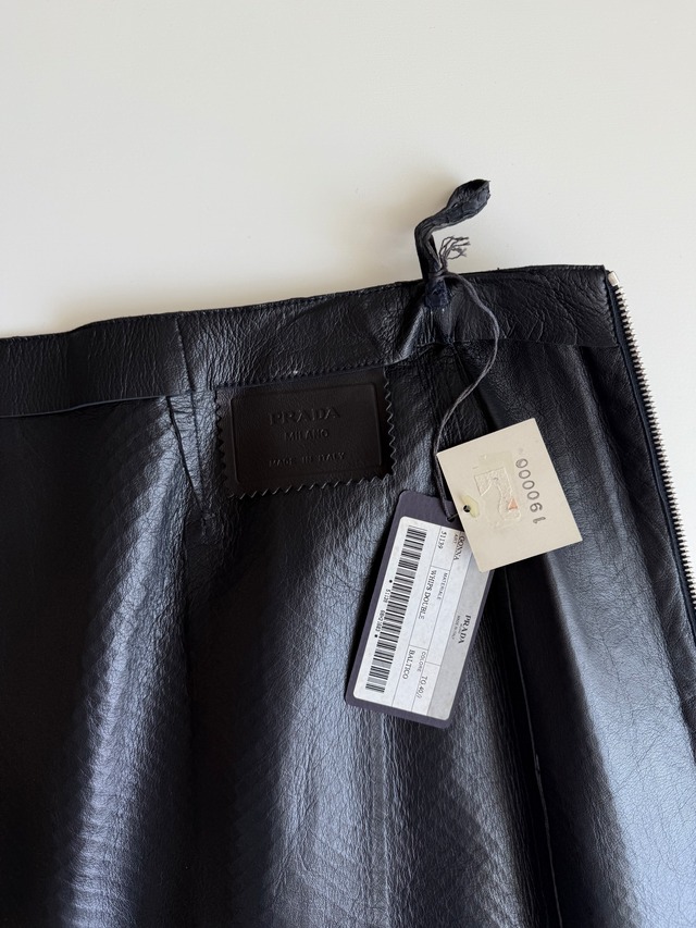 FW1999 PRADA PYTHON LEATHER SKIRT