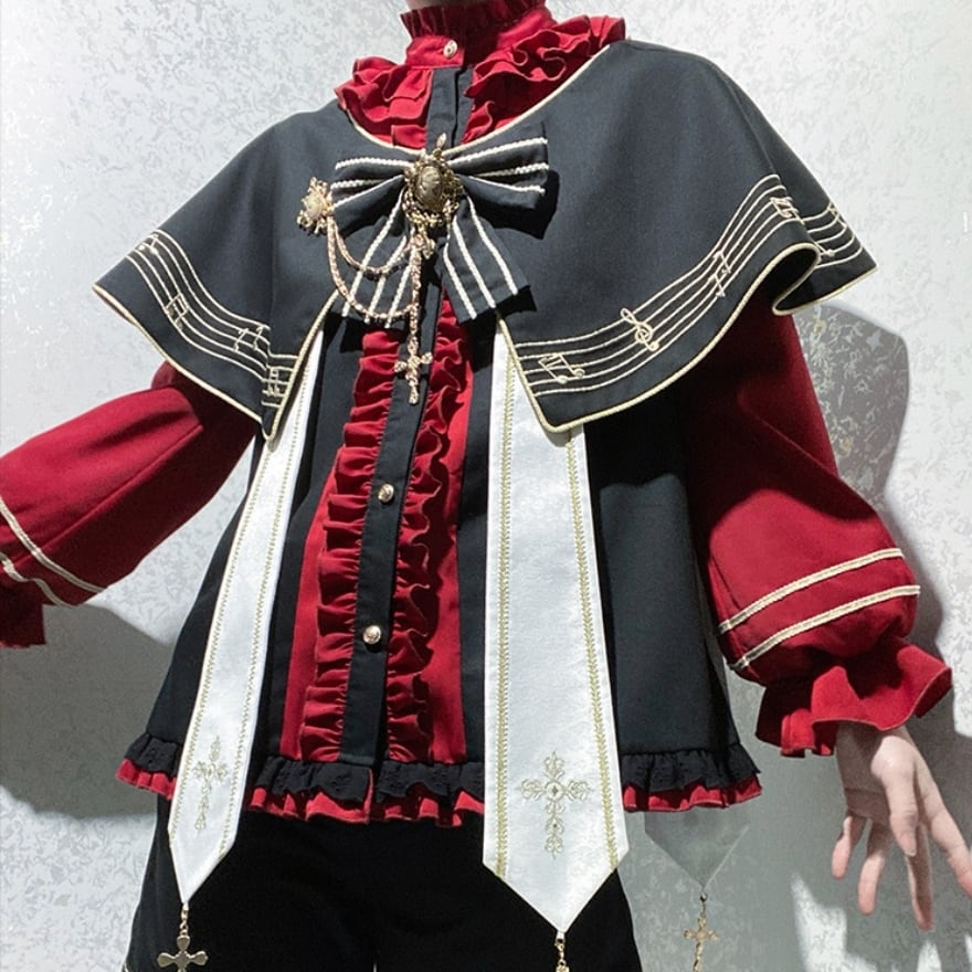 ゴスロリ通販 With U セットアップ レッド 王子系 合奏団 皇子系