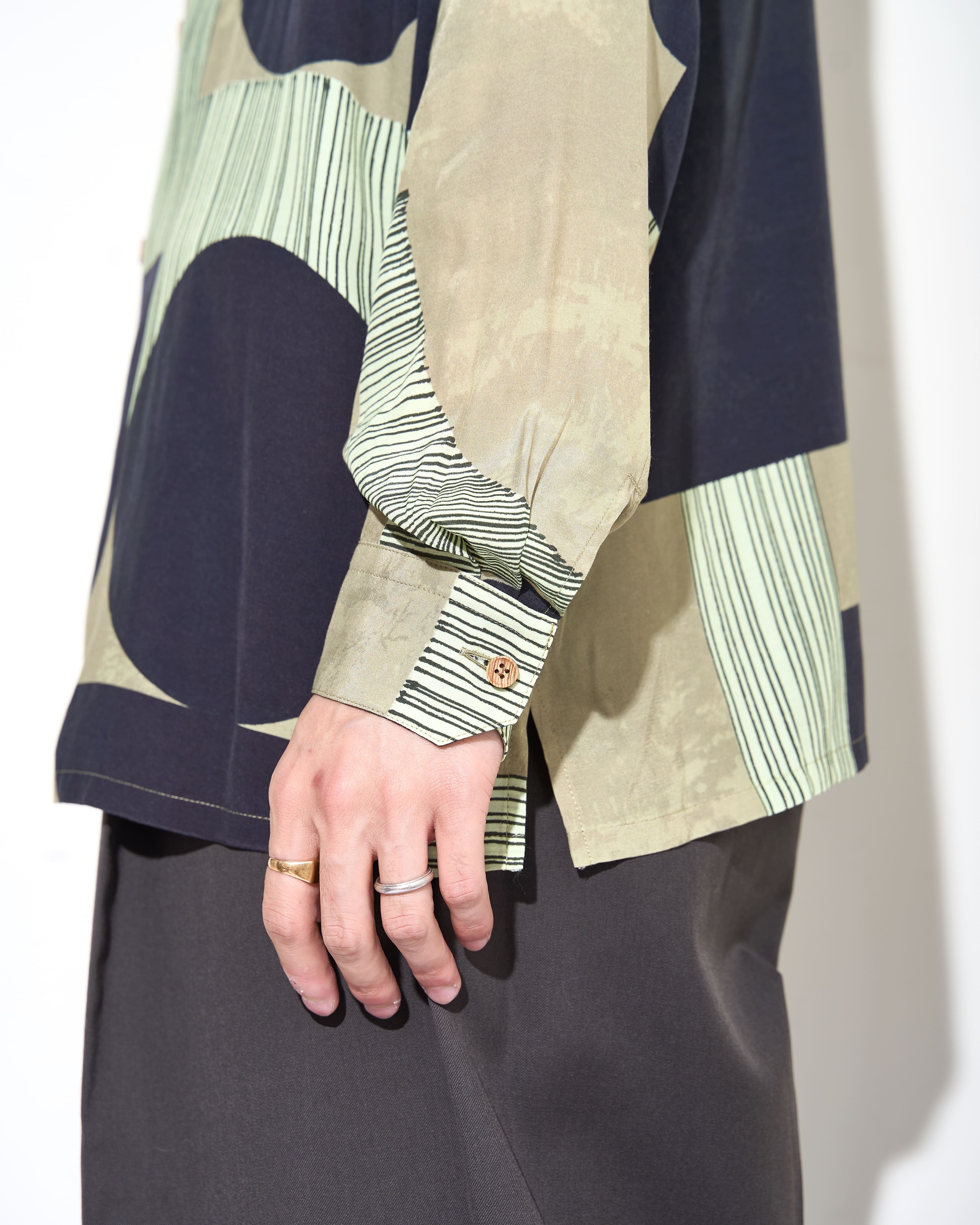 m's braque for MURPHHロングスリーブアロハシャツ m's braque 