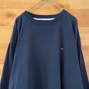 【Tommy Hilfiger】 長袖 Tシャツ ロンt ワンポイント ロゴ トミーファルフィガー