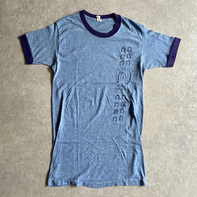 1980s  Busch Gardens  Ringer Tee  M  Made in USA　G901