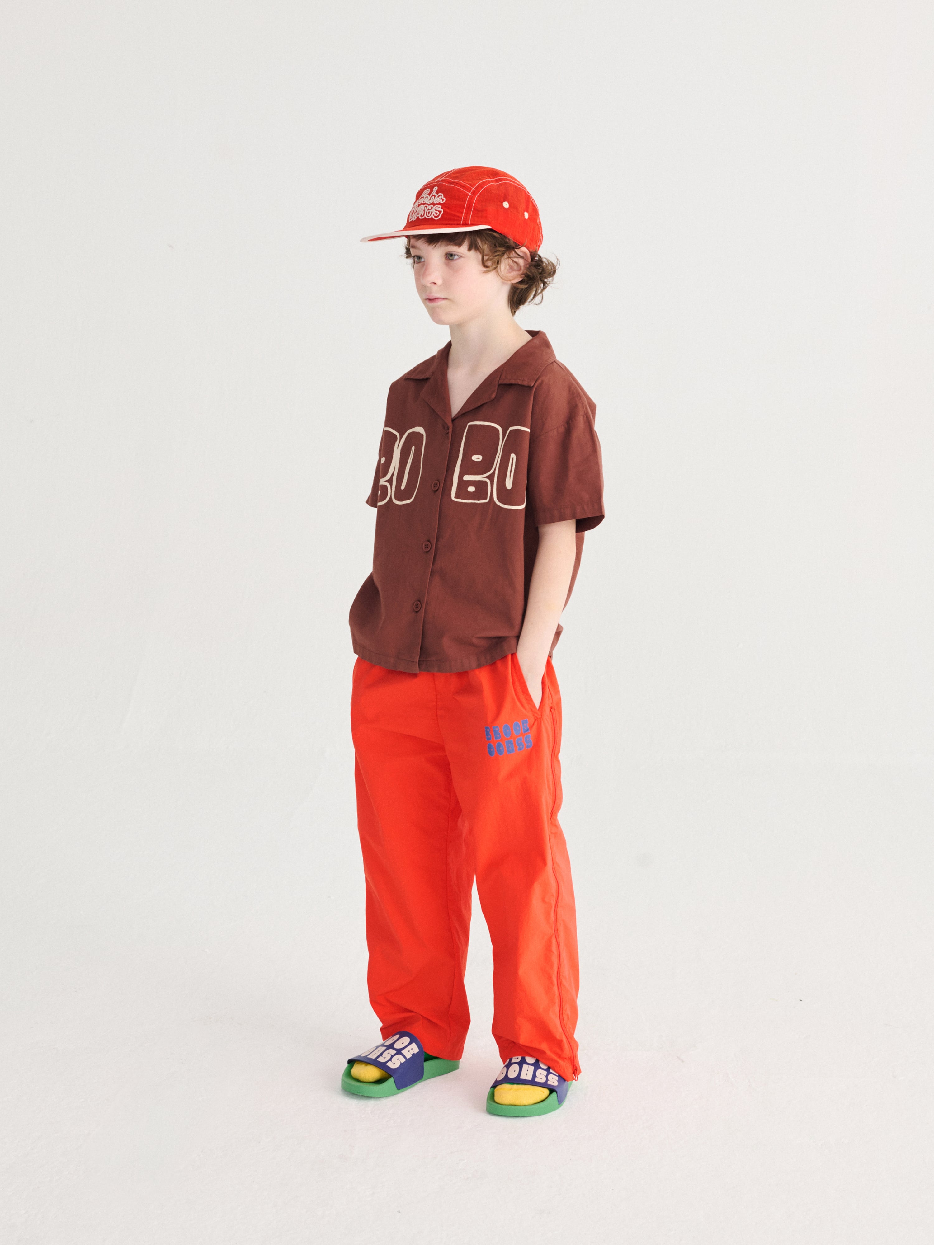 BOBO CHOSES トマト Tシャツと帽子セット 26SS】bobochoses(ボボショーズ)Bobo Choses By Hand tecnic cap(52cm