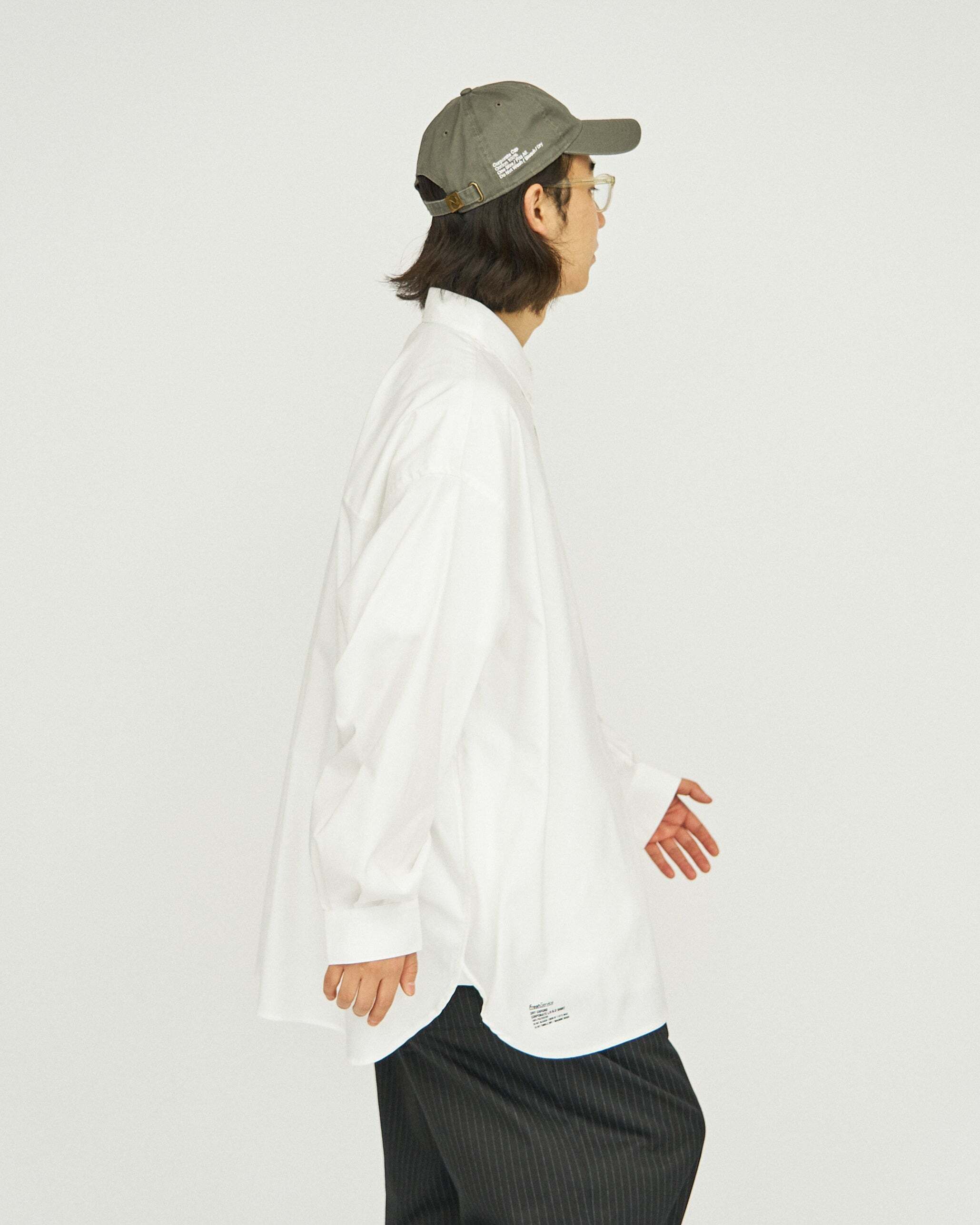 Fresh Service Dry Oxford Shirt 長袖 白 L FreshService DRY OXFORD CORPORATE L/S B.D. SHIRT