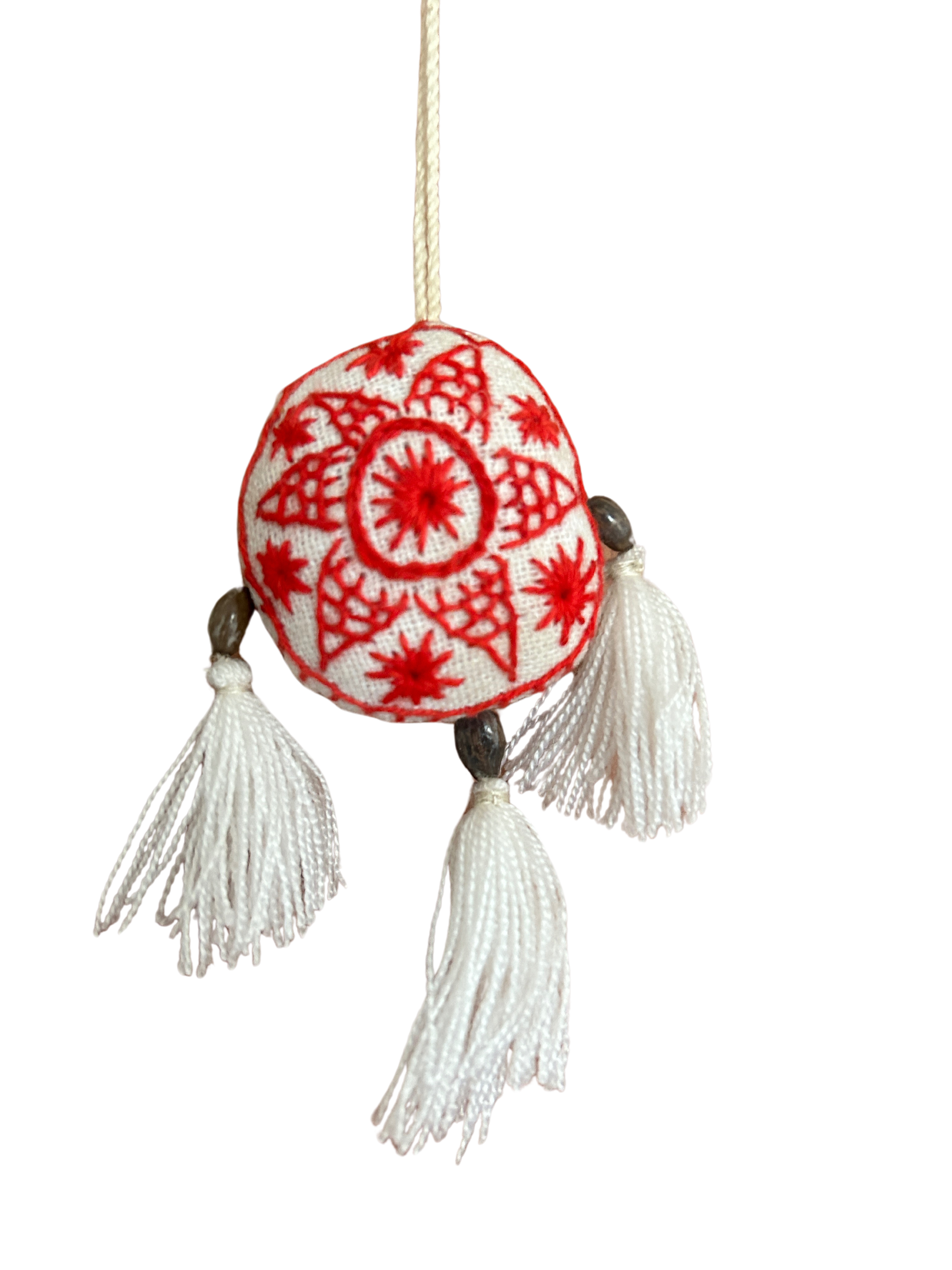 チャーム・手縫い・モン族柄・ハンドメイド・ラオス少数民族