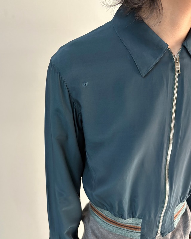 【2013s/PRADA】short-length zip up blouson