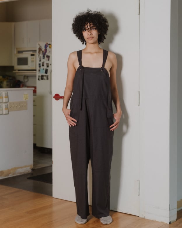 BASERANGE】GREN OVERALLS/BRIDGE GREY | TOLMA.