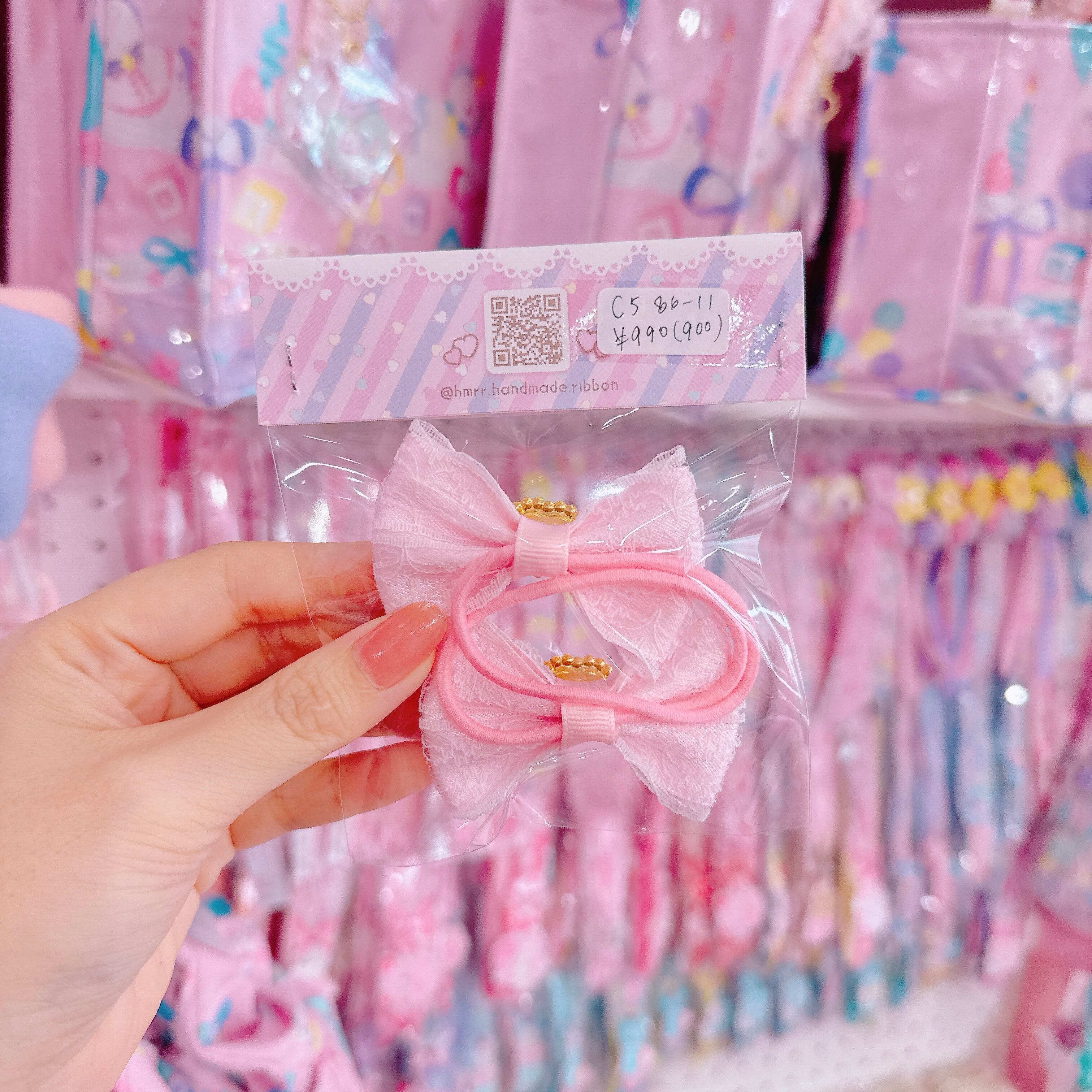 【C5】86-11ギンガムチェックツインヘアゴム