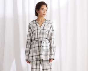 Cotton Flannel Check Blouse