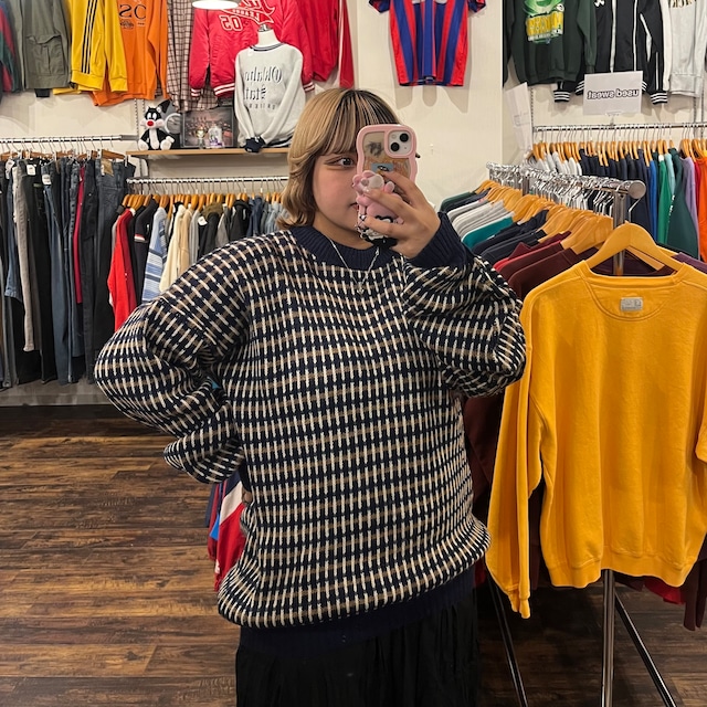 【used knit】／ 柄ニット