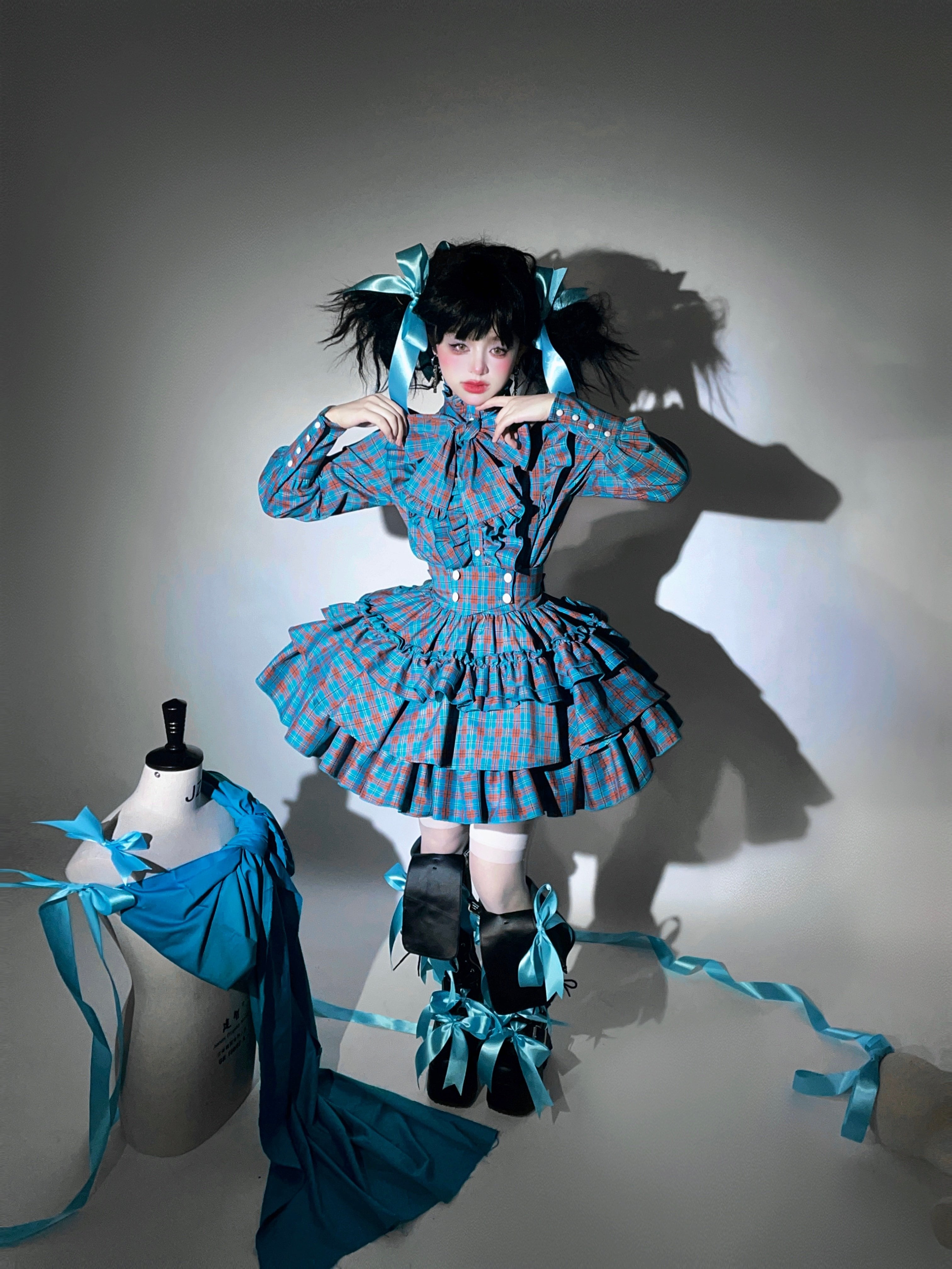 入荷済み「CATCOCOON・A DOLL'S HOUSE」チェック柄 ブラウス