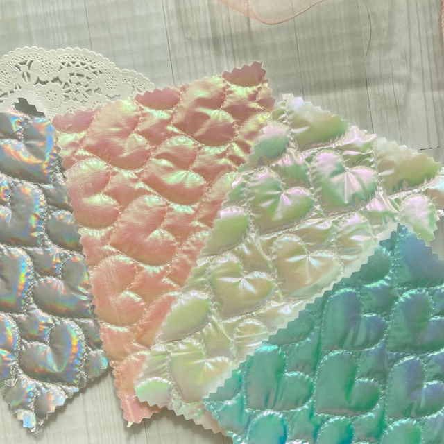 ホログラムハートキルティング