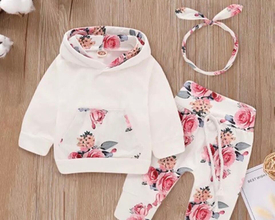 フラワー3点セット / 女の子 / 〜18ヶ月