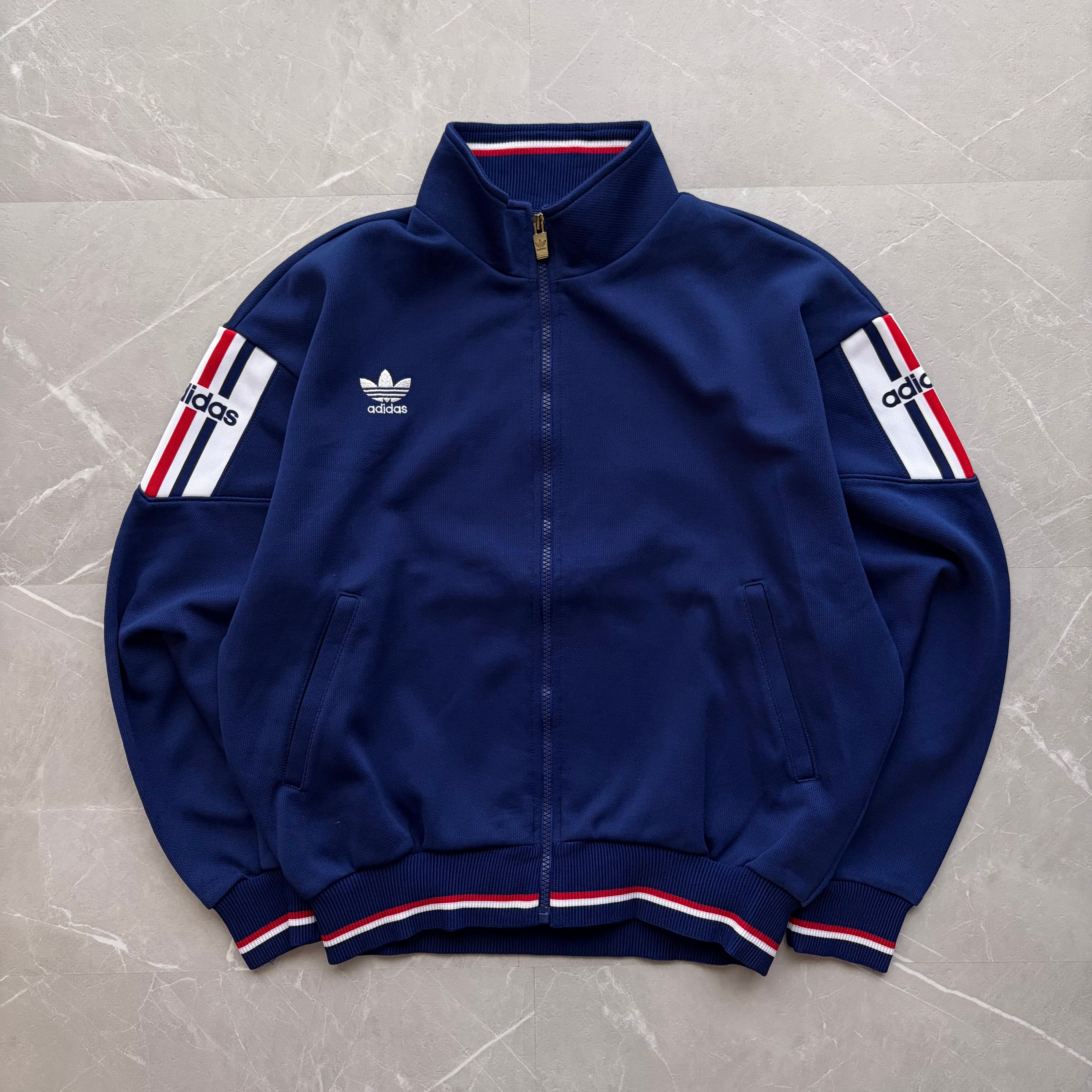 90年代 adidas アディダス トレフォイルロゴ刺?トラックジャケット