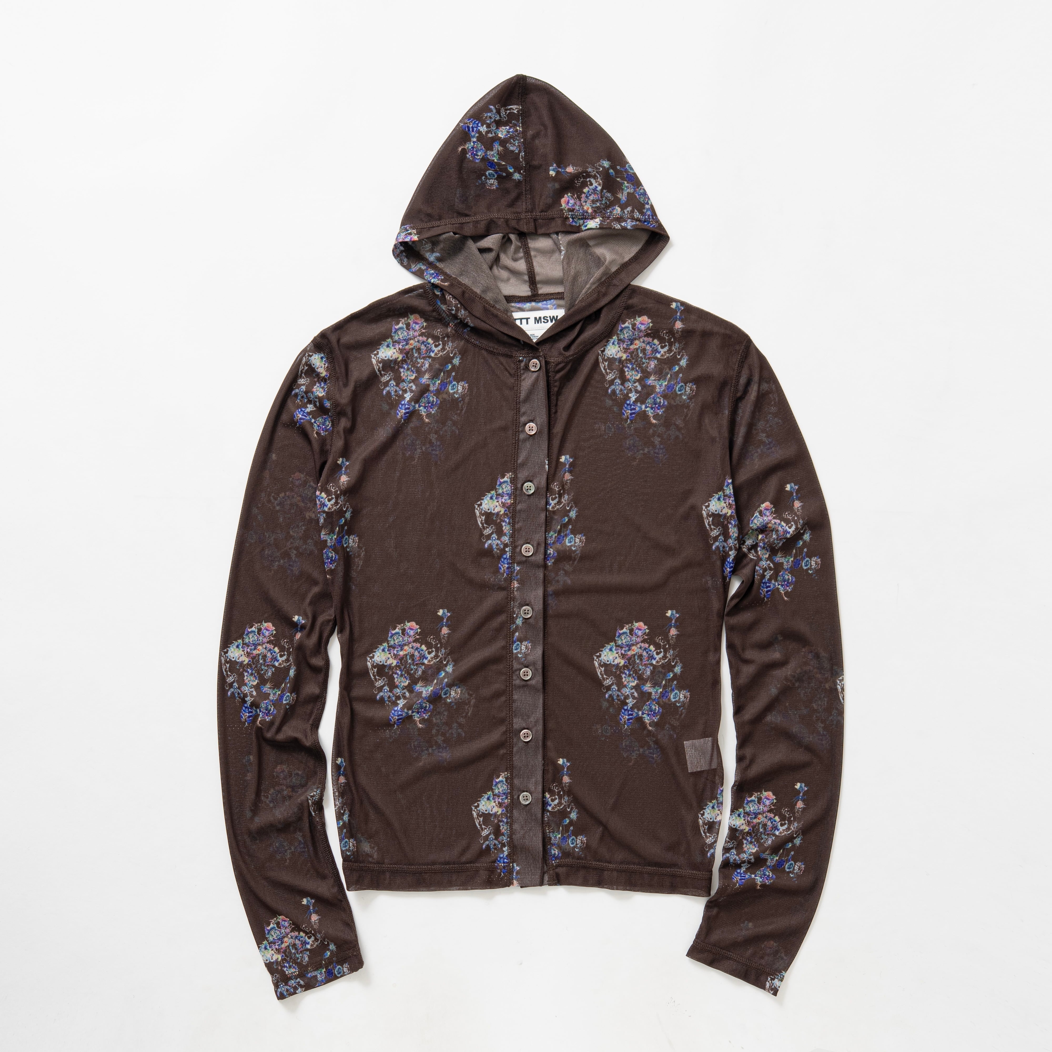 See-through hooded cut and sew（BROWN） | TTTMSW