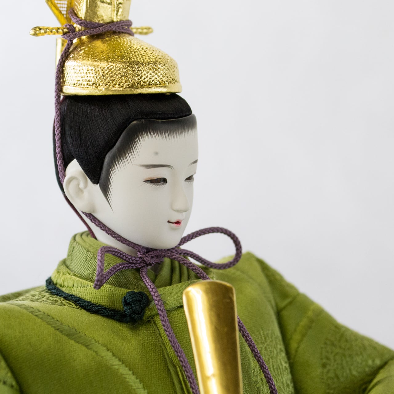 人形作家「清水久遊」作   無垢・緑(正絹)