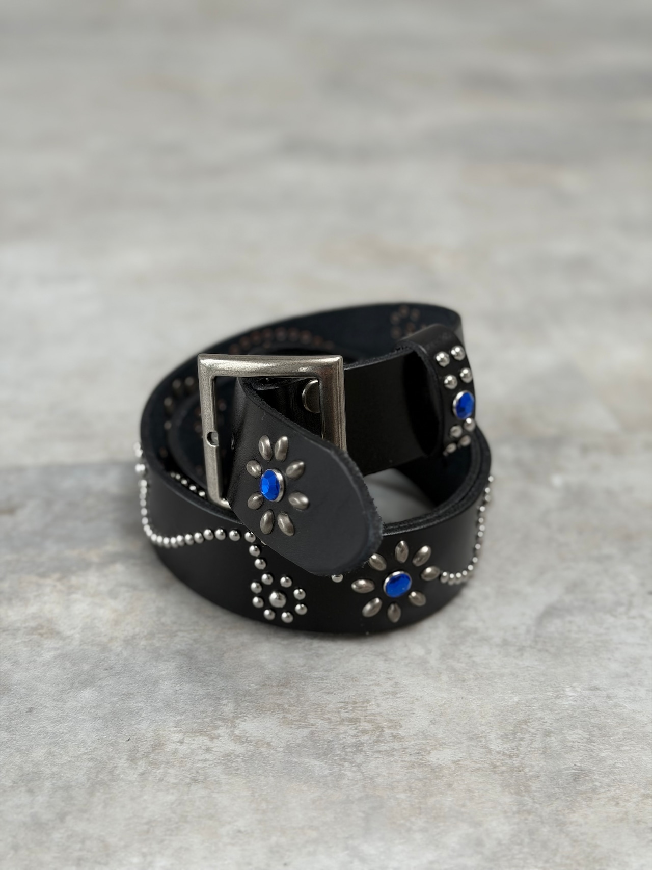 Blue Stone Studded Belt