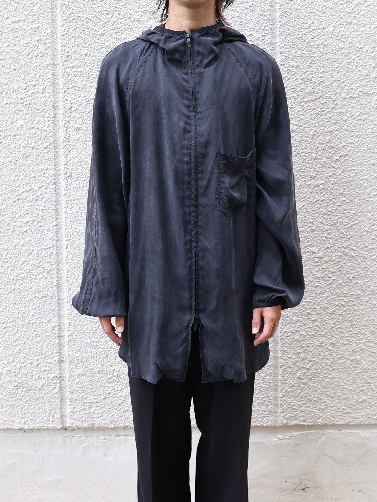 【y-3】raglan cupro hoodie