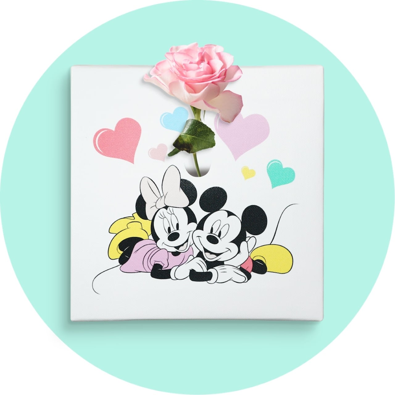 ディズニー アートパネル ミッキー ミニー 一輪挿し IKE-DSNY-2410-08