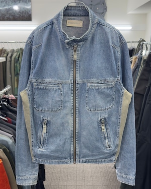 2000s DENIM BIKER JACKET