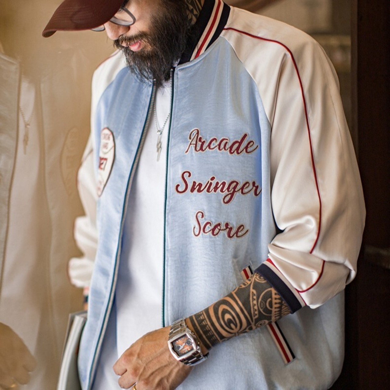 Vintage Baseball Embroidered Souvenir Jacket / ヴィンテージ ベースボール 刺繍 スーベニア ジャケット