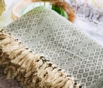 菱形ジャガード織りマルチカバー  ベッドカバーサイズ