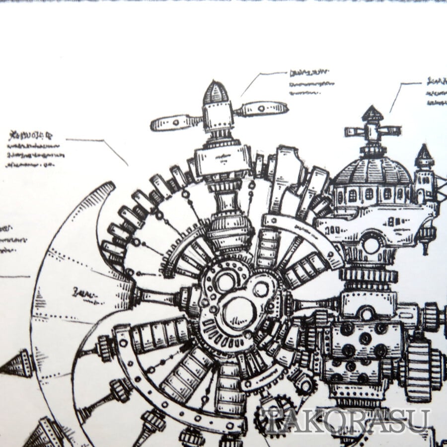 本 空想飛行船 設計図 大航空時代 Takorasu タコラス No2 Tak 05 金星灯百貨店オンラインストア アトリエショップ